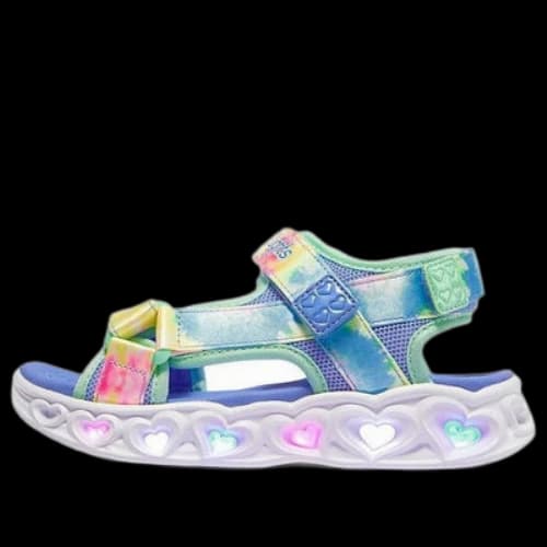 (GS) Skechers Heart lights Sandals 'Multi-Color'