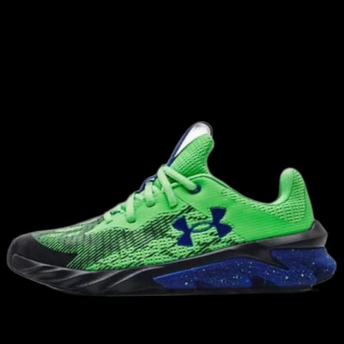 (GS) Under Armour Charged Scramjet 3 Low-Top Green/Black