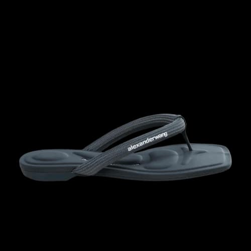 Alexander Wang Jenna Tubular Flat Thong Sandals Grey (Women's)