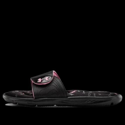 (GS) Under Armour Ignite IX Swerve Micro Slippers 'Black Pink'