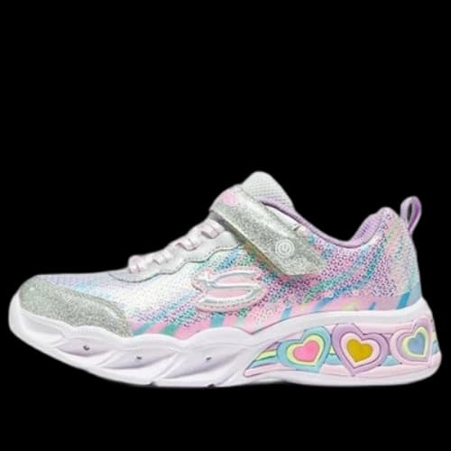 (GS) Skechers Sweetheart lights 'Silver Rainbow'