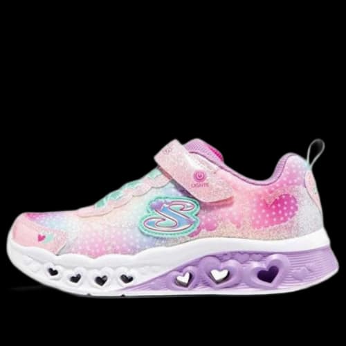 (GS) Skechers Flutter Heart Lights 'Pink Multi'