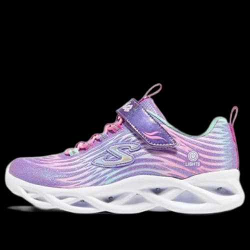 (GS) Skechers Twisty Brights Mystical Bliss 'LAVENDER MULTI'