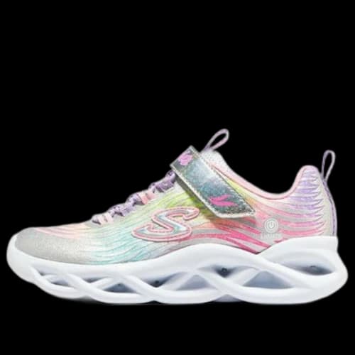 (GS) Skechers Twisty Brights Mystical Bliss 'White Multi'