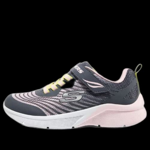 (GS) Skechers Girls Microspec Rejoice Racer 'Grey Pink'