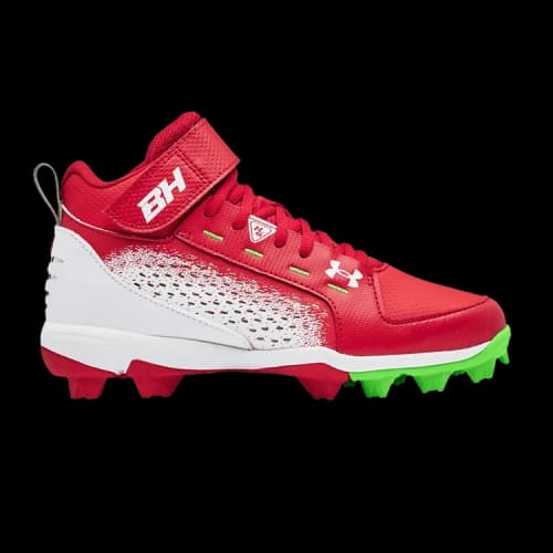 Under Armour Harper 6 Mid RM GS 'Red Hyper Green'