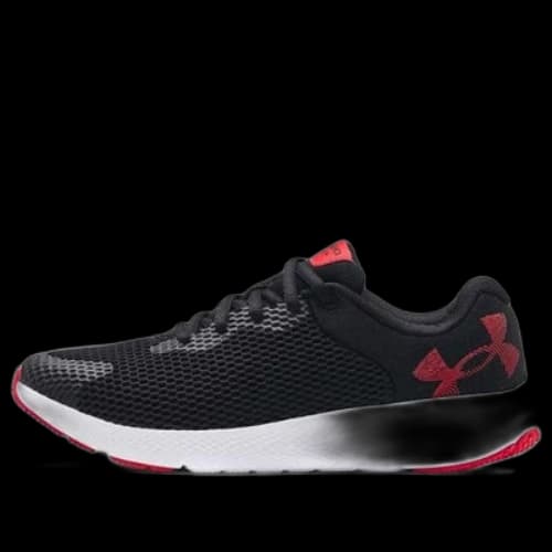 (GS) Under Armour BGS Charged Pursuit 2 Running Shoes 'Black Red'