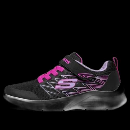 Skechers Microspec Wear-resistant Non-Slip Low Tops Big Boys Black