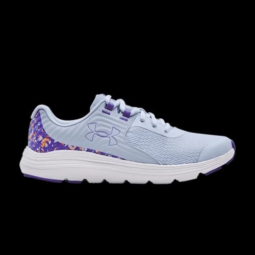 Under Armour Outhustle Print GS 'Oxford Blue Brilliant Violet'