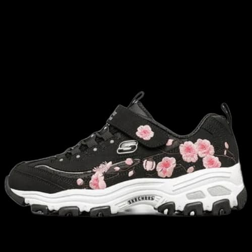 (GS) Skechers D'Lites 'Black Pink'