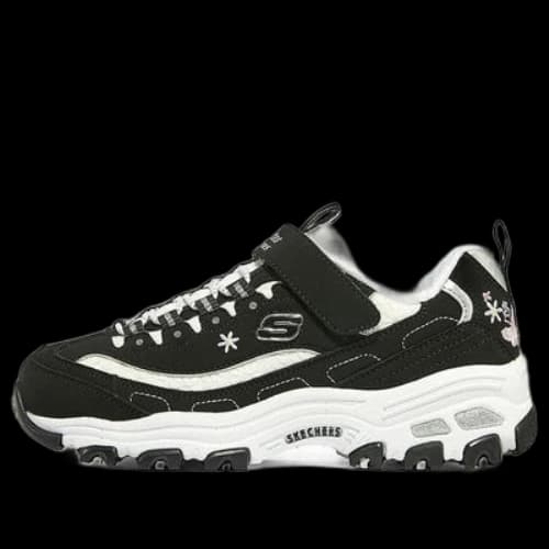 (GS) Skechers D'Lites 'White Black'