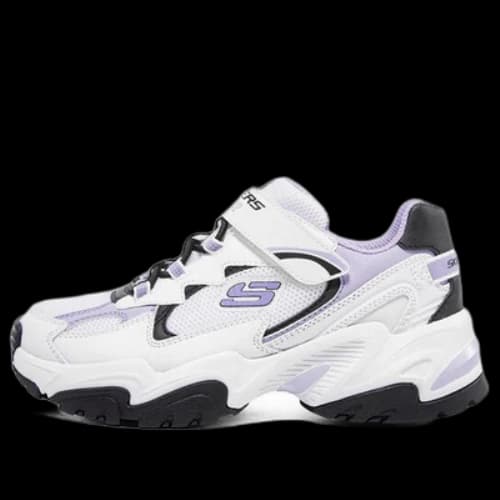 (GS) Skechers Sport Shoes 'White Black Purple'