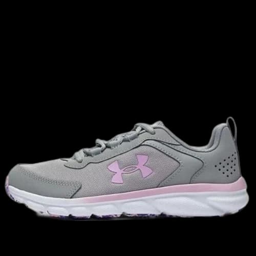 (GS) Under Armour Assert 9 AC Running Shoes 'Grey Pink'