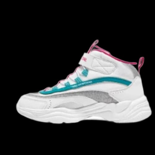 (GS) Skechers Comfy Snow Boots 'White Grey Turquoise'