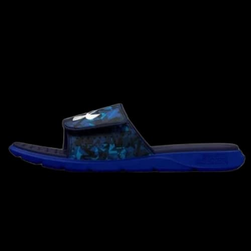 Under Armour Graphic Strap Slides 'Color Splash - Petrol Blue'