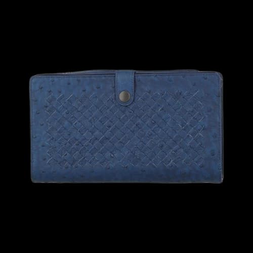 Bottega Veneta Leather Wristlet 'Cobalt'