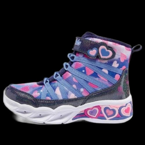 (GS) Skechers Sweetheart Lights 'Blue Black Pink'