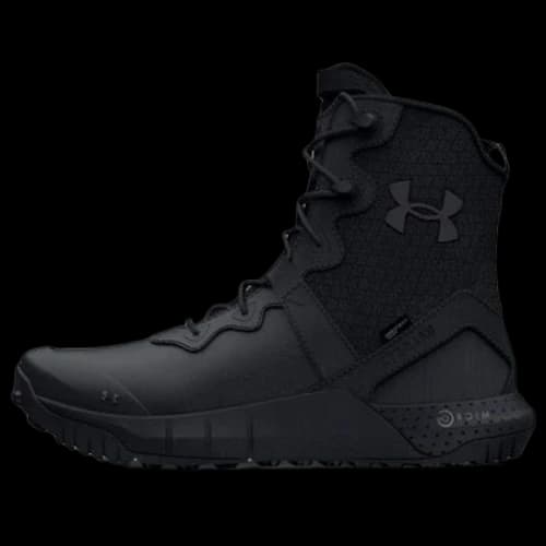 Under Armour Micro G Valsetz Leather Waterproof Zip Tactical Boots 'Black'