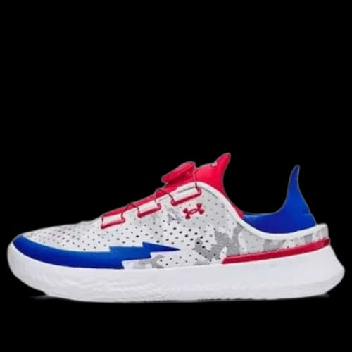 (GS) Under Armour UA SlipSpeed SlipSpeed Camo Training Shoes 'White Red Blue'