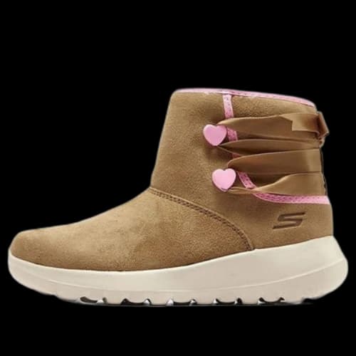(GS) Skechers Go Walk Joy Boots 'Tan'