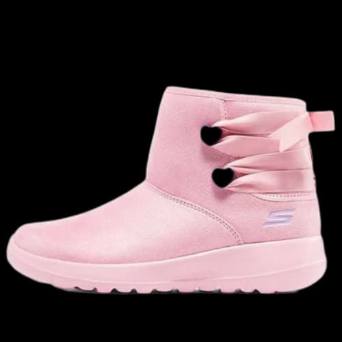 (GS) Skechers Comfy Boots 'Pink'