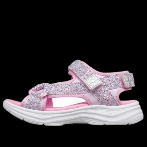 (GS) Skechers Glimmer Kicks 'Pink Silver'