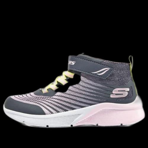 (GS) Skechers Microspec Rejoice Racer 'Grey Pink'
