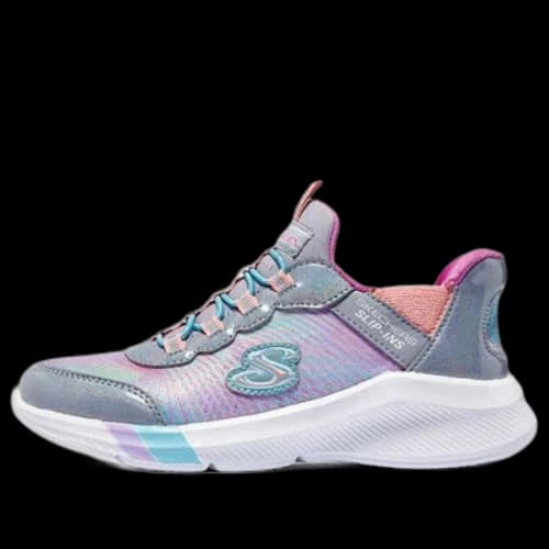 (GS) Skechers Slip-Ins Dreamy Lites Colorful Prism 'Grey'