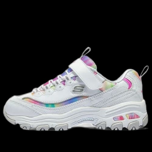 (GS) Skechers DLITES Low 'White Multi'