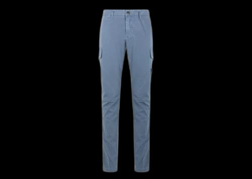Stone Island 30604 Organic Cotton Old Treatment Pants Avio Blue