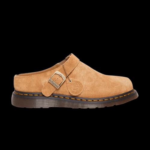 Dr. Martens Isham Desert Oasis Suede Mules Sand Tan