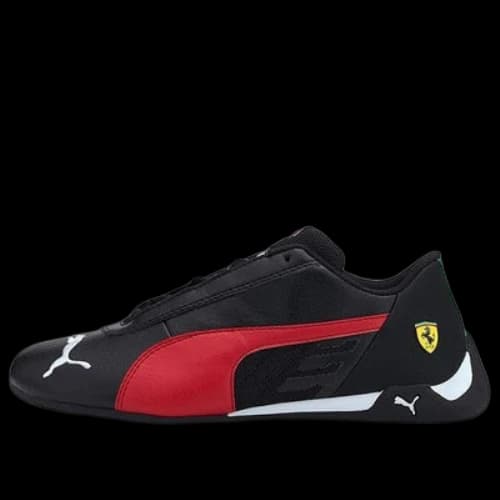 (GS) PUMA Scuderia Ferrari Race R-cat Low Top Running Shoes Black/Red