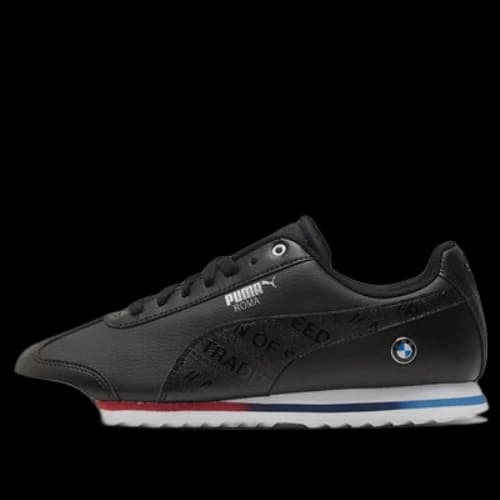 PUMA Bmw Mms Roma Low Top Running Shoes Black/White