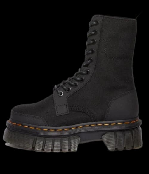 Dr.Martens Audrick 10-eye Synthetic Leather Platform Boots 'Black'