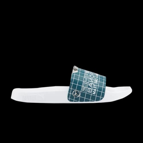 PUMA Mercedes-AMG Petronas F1 x Leadcat 2.0 Slide 'White Blue Coral'