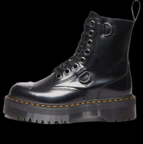 Dr. Martens Jadon Buttero Leather Platform Boots 'Black'