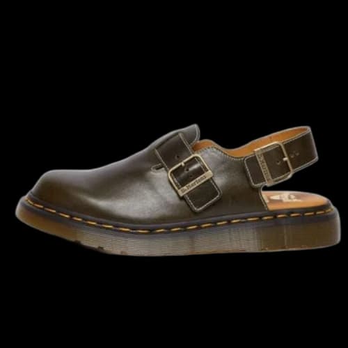 Dr.Martens Jorge Made in England Classic Leather Slingback Mules 'Dark Green'