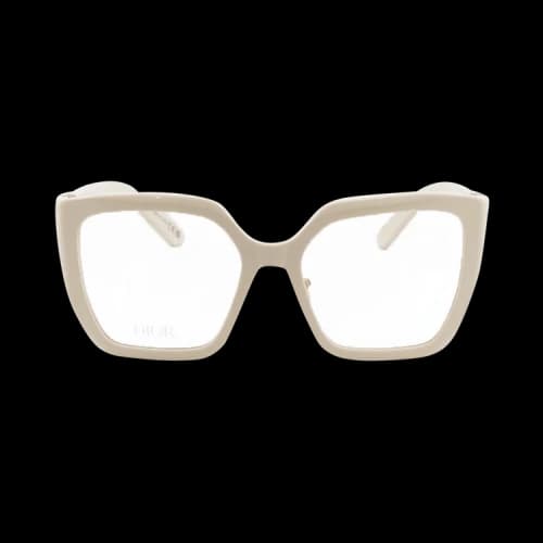 Dior Montaigneo Square Optical Glasses 'Ivory'