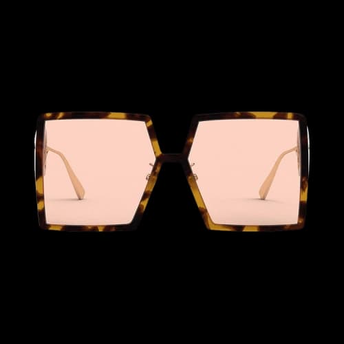 Dior Montaigne Square Sunglasses 'Brown/Pink'