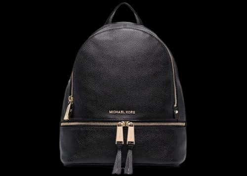 Michael Kors Rhea Zip Backpack Black