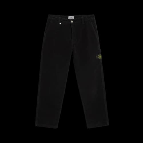 Stone Island Robust Cotton Moleskin Pant 'Black'
