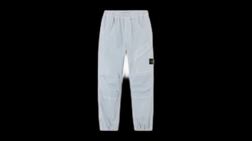 Stone Island Stretch Organic Broken Twill Cotton Old Effect 3100036 Sweatpant Sky Blue