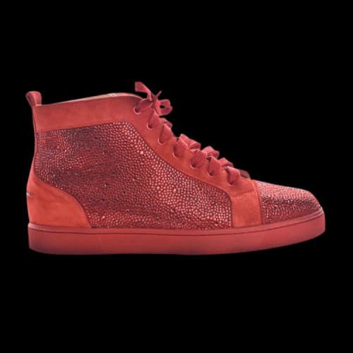 Christian Louboutin Louis Strass Flat High 'Red'