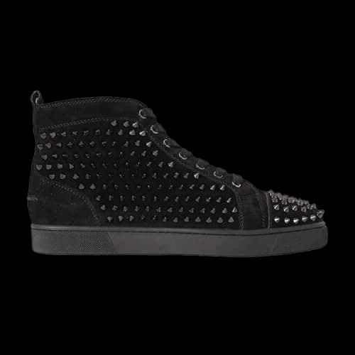 Christian Louboutin Louis Flat Calf Spikes 'Black'