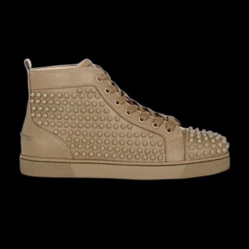 Christian Louboutin Louis Flat Calf Spikes 'Tan'