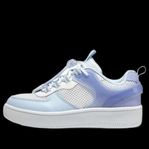 (GS) Skechers Casual Skateboard Shoes 'White Sky Blue'