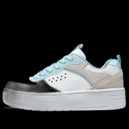 (GS) Skechers Court High 'White Light Blue'