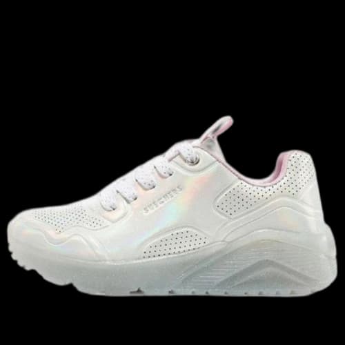(GS) Skechers Uno Ice Shoes 'White Pink'