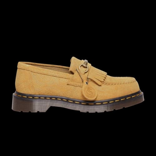 Dr. Martens Adrian Snaffle Repello Emboss Suede Kiltie Loafer 'Autumn Spice'