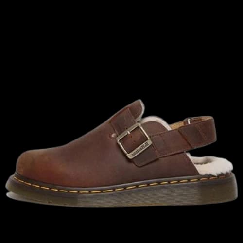 Dr. Martens Jorge II Faux Fur Lined Slingback Mules 'Warm Tan'